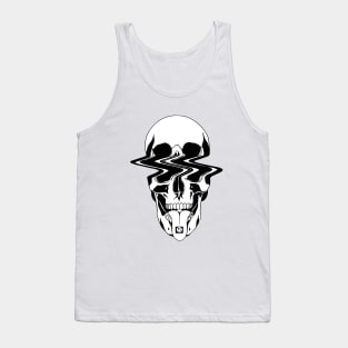 split laughing skull Tank Top